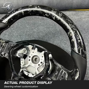Volant de direction en cuir lisse en <span class=keywords><strong>fibre</strong></span> de carbone de qualité supérieure pour Infiniti Q60 QX55 Q50 QX60 2017-2024 Marque YZ - Product Image 3