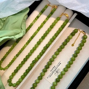 Collar Apilable Elegante y Sencillo con Cuentas de Ágata <span class=keywords><strong>Verde</strong></span> Natural, Diseño Fresco de Verano, para Mujer, Joyería de Moda, Regalo - Product Image 6