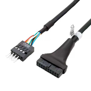 20 พิน USB 3.0 หัวต่อแบบหญิงถึง 9 พิน USB 2.0 ชายอะแดปเตอร์แปลงสายเคเบิลข้อมูล 480mbps คอมพิวเตอร์เมนบอร์ดสายเคเบิลซีดีรอม - Product Image 5