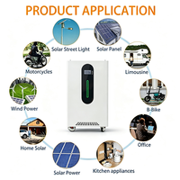 Batterie LiFePO4 à bas prix 51,2 V 200 Ah 10 kWh avec protection IP54, onduleur de système solaire hybride 10 kW pour camping-car