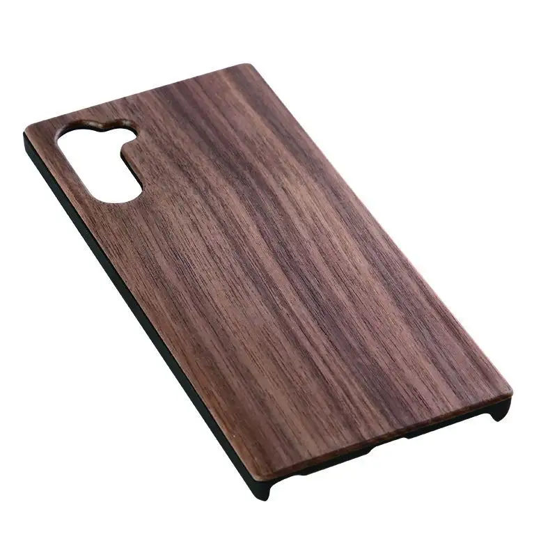 High quality wooden phone case suitable for NOTE10 PC+ wooden phone cover factory direct sales