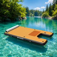Plateforme flottante gonflable d'extérieur, île flottante, radeau gonflable, ponton flottant, siège flottant pour piscine, plateforme de baignade flottante
