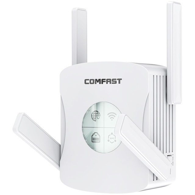 COMFAST WIFI6 1800Mbps Dual-Band Wireless Repeater with 4 Antennas WiFi Range Extender & Signal Amplifier for Home Devices