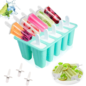 Molde de silicona para paletas de helado con logotipo personalizado, sin BPA, de grado alimenticio, 6 cavidades, OEM ODM, con empaque de marca privada - Product Image 1