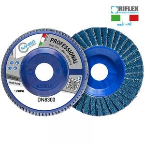 FERVI - DN8300.117 Disque plat professionnel à double volet en zirconium et platine-EAN 8012667297312 ABRASIVES - Product Image 1