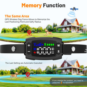 Camping en plein air IPX7 Étanche Pet Anti Perdu GPS Sans Fil Chien Clôture Électrique Collier Système de Confinement Rechargeable pour Chiens - Product Image 4
