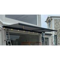 Vente directe usine – Auvent motorisé à bras articulés, pare-soleil extérieur, auvent automatique à cassette intégrale pour patio et jardin