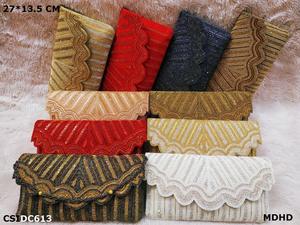 Pochette brodée et perlée Lowellcraft de Delhi - Product Image 5