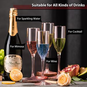 Copas <span class=keywords><strong>de</strong></span> Vino <span class=keywords><strong>de</strong></span> Plástico Rosa al por Mayor, Flautas <span class=keywords><strong>de</strong></span> Champán Irrompibles, Copas <span class=keywords><strong>de</strong></span> Brindis <span class=keywords><strong>de</strong></span> Acrílico Reutilizables para Decoración <span class=keywords><strong>de</strong></span> Eventos <span class=keywords><strong>de</strong></span> Boda - Product Image 6
