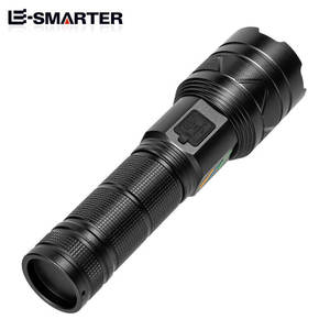 Công Suất Cao Zoomable LED Đèn Pin Siêu Sáng Ánh Sáng <span class=keywords><strong>Torch</strong></span> Với USB Có Thể Sạc Lại Tính Năng Nhôm Cơ Thể Không Thấm Nước Cho Cắm Trại - Product Image 4