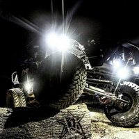 Kingshowstar 108LED Feux de roche blancs purs pour camion, nouveau type de feux de roche LED 12V