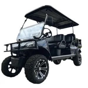 Black Hunting Golf Cart Low Speed Car Club Hunting Car Battery Operated Golf Carts Electric Golf Buggy China Beach Cart