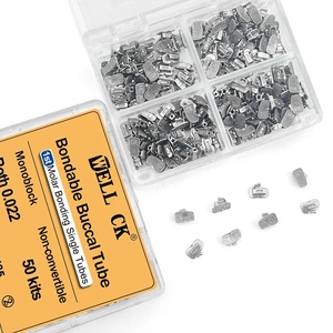 Diş ortodontik bukkal tüp 1st 2nd Molar Bondable olmayan cabrio monoblok 0.022 tek tüp Roth Mbt - Product Image 1