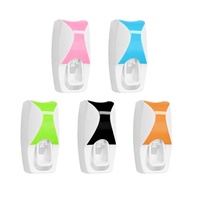 Distributeur automatique de dentifrice avec porte-brosse à dents et kit de presse-rouleau automatique, montage mural
