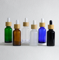 Botol Minyak Esensial Bambu dan Kayu 5ml, Botol Kaca Pipet 10ml, 15ml, 20ml, 30ml, 50ml, Botol Dispenser Minyak Esensial