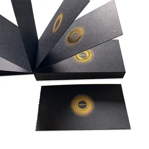 Black Perfume Testing Paper Gold Stamping Blotter Cards Fragrance Test Paper Smelling Strips Perfume Test Paper