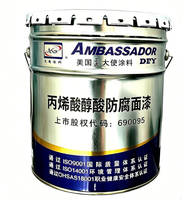 Peinture acrylique alkyde de qualité industrielle, couche de finition anti-décoloration à bonne adhérence pour la protection générale des métaux industriels