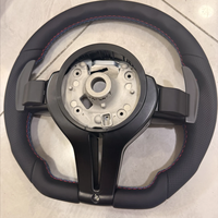 Volant de voiture personnalisé en cuir M Sport et fibre de carbone pour BMW F30 F10 F20 F32 F36 F22 F15 F25 F80 F82 M3 M4 M5 E90 E70 E46 E60