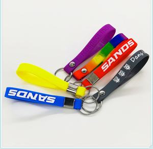 High Quality Eco-Friendly Personalised Silicone <strong>Wristband</strong> With Keyring Fully Customised Silicone Keychain <strong>for</strong> <strong>Promotion</strong> <strong>Gifts</strong> - Product Image 6