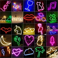 Lumière néon LED murale de haute qualité, enseigne lumineuse néon créative pour chambre d'enfant, fête, mariage, décoration de Noël
