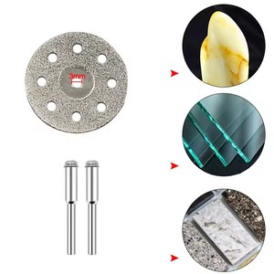 Diamond <b>Saw</b> Blade Abrasive Cutting Disc Set With Mandrels Grinding Wheels for Dremel Accessories Metal Cutting Rotary Tool - Product Image 5