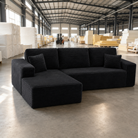 Canapé modulaire extensible compressé sous vide, prix d'usine, mousse haute densité, 6 places, tissu lavable, ensemble de canapés en éponge