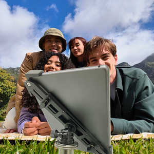 ขาตั้ง<span class=keywords><strong>จอ</strong></span>ภาพแบบพกพาปรับได้ฐานหมุนได้360 ° แท่นวางแท็บเล็ตทรงสูงขาตั้งสำหรับ <span class=keywords><strong>iPad</strong></span> <span class=keywords><strong>air</strong></span>/pro/ MINI swivel FLEXIBLE - Product Image 2