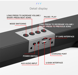 E91 Tốt Nhất 3D Xung Quanh Rạp Hát Tại Nhà <span class=keywords><strong>Soundbar</strong></span> Âm Thanh Blaster Loa <span class=keywords><strong>Bluetooth</strong></span> Âm Thanh Máy Tính Không Dây Âm Thanh Thanh E91 Loa - Product Image 3