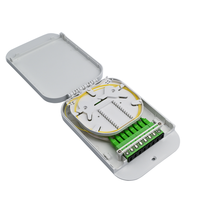 Boîtier de terminaison FTTH 8 fibres, module cassette, boîte de raccordement murale intérieure durable, 1/8 fibre, Caja Box FDB