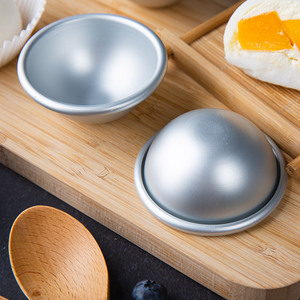 Aluminum Alloy Spherical Cake Mold Round Mochi Skin Mold For Snow Mochi Pudding Tart Baking Dishes Ramekins - Product Image 5