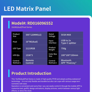 ป้ายไฟ LED ดิจิตอลแบบยืดหยุ่น ควบคุมผ่านแอป ปรับแต่งข้อความ ลวดลาย และแอนิเมชั่นสำเร็จรูป มาตรฐาน IP65 สำหรับใช้ในสวน ถนน และขวด - Product Image 3