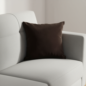 เบาะรองนั่งและหมอนกำมะหยี่สีน้ำตาลเข้ม Cojin Antelina Ice Point 50*50 - Product Image 1