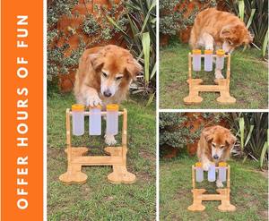 Puzzle di legno lento feeder giocattoli interattivi per cani per la noia, <span class=keywords><strong>IQ</strong></span> formazione pet entertainment - Product Image 6
