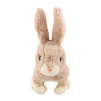 Jouet en peluche électronique jouets animaux en peluche jouets pour enfants lapin sautant interactif pour enfants musique peluche beau cadeau