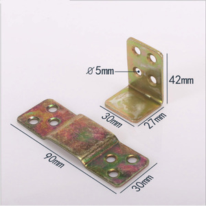Charnière de meuble en acier inoxydable 90mm 30mm 42mm 27mm à montage en surface, quincaillerie de tiroir durable - Product Image 1