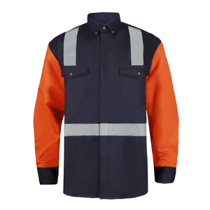 Vêtements de protection de sécurité antistatique <span class=keywords><strong>FR</strong></span> respirants pour la fabrication de gaz de pétrole et la chemise de l'industrie des services publics - Product Image 5