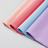 Tissu en coton peigné 32s 40 fils pour sweat-shirt simple face 170-220g, tricoté, couleur unie, haute élasticité, pour garçons