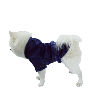 가을/겨울용 럭셔리 강아지 로브 XS 부드러운 플란넬 소재 단색 패턴 따뜻한 반려동물 고양이 잠옷 목욕 가운 코트 보호복 - Product Image 2