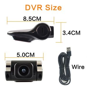USB coche DVR HD Cámara USB coche grabadora de vídeo digital cámara invisible visión nocturna grabadora de conducción soporte coche Android radio - Product Image 6