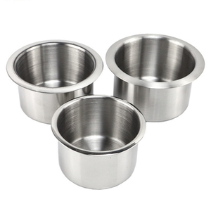 Su misura di alta qualità disegno profondo timbring spazzolatura in acciaio inox Poker portabicchieri - Product Image 2