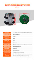 Detector de Radón Doméstico de Alta Precisión AIKESI RM-75 con Alarma Sonora y Luminosa, Ecológico, Funciona con Batería de Litio, Medición en Bq/m3