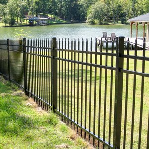 Steel Fence Panels Supplies Outdoor House Backyard Perimeter Garden Black Metal Wrought Iron Fence Cast Iron Garden Fence