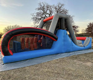 מתקן מתנפח מסחרי לילדים מסוג PVC, מסלול מכשולים מתנפח מסחרי להשכרה למסיבות - Product Image 5