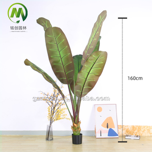 Árbol de Plátano Artificial Realista, Planta <span class=keywords><strong>Tropical</strong></span> de Plástico, Plátano de Pierna de Elefante para Decoración - Product Image 2