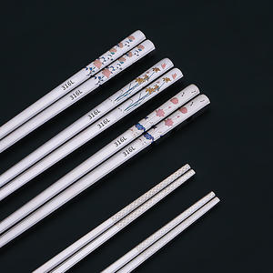 ตะเกียบสแตนเลส 316 ลายดอกไม้ทรงกลม สไตล์จีน สำหรับผู้ใหญ่ ชุดของขวัญ - Product Image 4