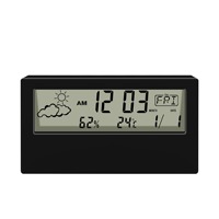 2024 réveil transparent Mini DigitalThermo Hygromètre Intérieur Humidimètre Température Thermomètre LCD
