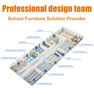 Escritorio y Silla Escolar de Metal, Escritorio para Estudiantes de <span class=keywords><strong>Primaria</strong></span>, Muebles para Aula, Escritorio y Silla para Estudiantes - Product Image 5