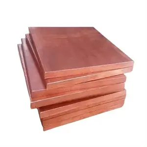 Hot Selling Cathode C10100 Copper Plate/sheet High Purity 99.99% Copper Plate Coil Brass for Sale Sheets of Coopers