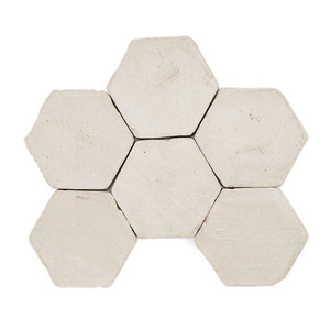 Baldosa Hexagonal Blanca Croma de 10 Pulgadas con Acabado Mate para Pared y Piso - Product Image 1