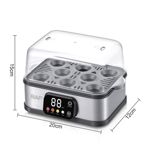 หม้อต้มไข่ RAF 300W สำหรับไข่ได้ถึง 8 ฟอง พร้อมหน้าจอดิจิตอล ใช้งานง่าย ป้องกันความร้อนเกิน ใช้ในบ้าน หม้อต้มไข่ RAF สำหรับใช้ในบ้าน วัสดุพลาสติก เช่น ตัวอย่างเช่น - Product Image 2